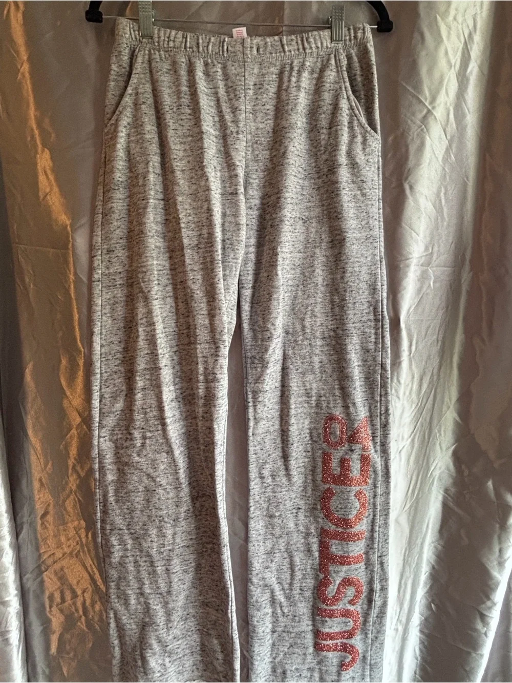 Vintage Justice Girls Heather Grey Lounge Sweatpants Size 16